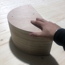 Porte bouteille en lamellé-collé