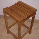 Tabouret haut en chêne