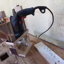 Guide - support inclinable pour perceuse filaire