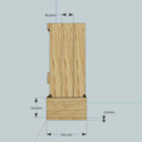 Etagère de couturière sur mesure en bois de palette