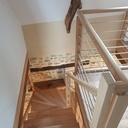 ESCALIER LIMON CENTRAL EN FRENE