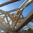 Charpente villa 4 pans