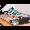 Guide de scie circulaire 2en1