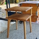 Table de chevet ouverte - Chêne