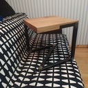 Table de chevet bois metal