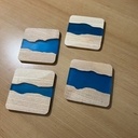 Sous-verres en frêne