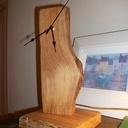 Pendulette créative en chêne