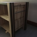 Meuble double vasque industriel