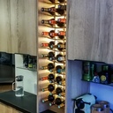 Casier bouteilles rétro-éclairé "inspiration Toris Japonais"