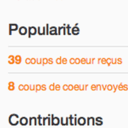 Nouveaux compteurs de coups de coeur