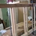 Porte à galandage en chêne