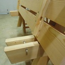 Blocage et réglage de l'assise en profondeur.