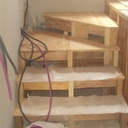 Quatre marches quart tournant