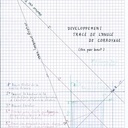Photo et pdf épure arêtier de coffre a jouet mondrian