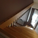 Escalier sans limons apparents