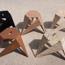 Tabourets géométriques
