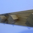 Porte manteau chêne avec bois de bout