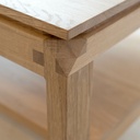 Table basse avec assemblages type "Pierre Chapo"