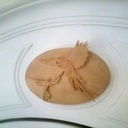 Médaillon aux perroquets