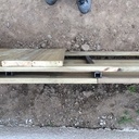 Banquette bois traité