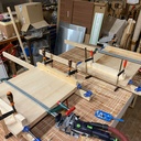 Bureau en frêne massif