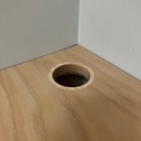 Bureau flottant et son armoire pour une chambre d'enfant