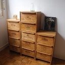 Colonnes de caisses de vin. Upcycling!