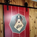 Porte de placard en marqueterie