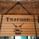 Enseigne taverne médiévale