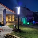 Terrasse pour SPA gonflable, avec couvercle motorisé.