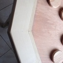 Table d'appoint de jardin / jeu de solitaire