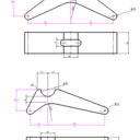 Bride de serrage "hold down clamp" : modélisation + calcul statique + CAO 3D et 2D