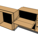 Penderie bureau étagère