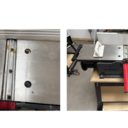 Dégauchisseuse Shinko AH200s (2024) — tables fonte d'acier — avec chariot mobile et châssis