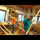 Skis traditionnels en frêne