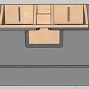 Meuble defonceuse sous table