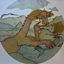 Table basse en hêtre.