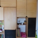 Placard de chambre d'enfant en contreplaqué de peuplier