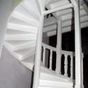 Maquette d exercice d un escalier hélicoïdal en carton plume