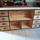 Meuble télé / Caisses de vin