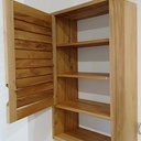 Meuble salle de bains en robinier