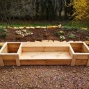 Marches ou bancs extérieurs pour jardinières