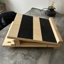 Slant board : un plan incliné pour étirer les mollets après le jogging