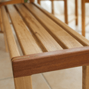 Banc en chêne et sipo