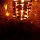 Lampe en bois