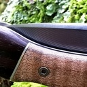 Pliant, plaquettes erable ondé et ébène