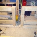 Établi en chevron de recup