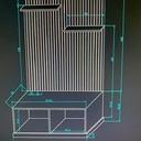 Meuble à chaussures pour entrée de maison