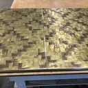 Portes de cuisine en laiton recyclé