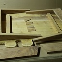 Table basse acacia chêne